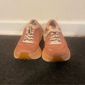 Hoka One One Bondi 8 Running Shoes Women’s Size 6.5 B Cream